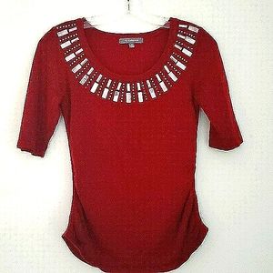 NY collection sweater blouse XS